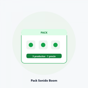 Pack Sonido Boom, tres productos a un solo precio