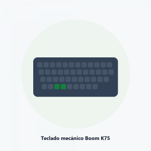 Teclado mecánico Boom K75